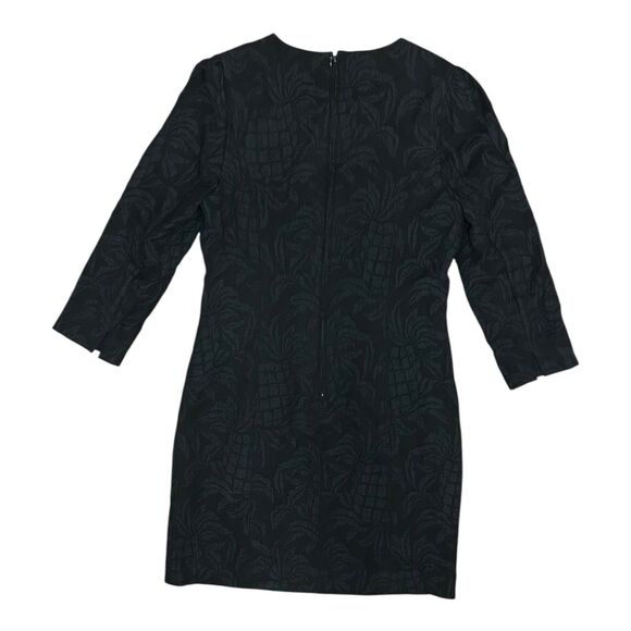 Lilly Pulitzer Kolton Stretch Shift Dress Size 4 Onyx Pineapple Pucker Jacquard - Picture 8 of 8